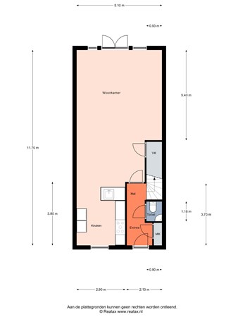 Floorplan - Ons belang 12, 3751 HE Bunschoten-Spakenburg